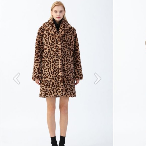 Viral Leopard Print Fur Coat 🧥 size small 🤎 - Picture 4 of 5